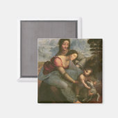 Virgin und Child with St. Anne, c.1510 Magnet (Vorderseite/Rückseite)