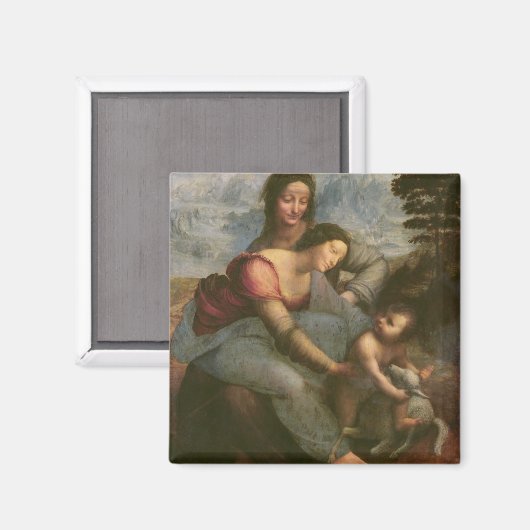 Virgin und Child with St. Anne, c.1510 Magnet (Vorderseite/Rückseite)