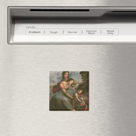 Virgin und Child with St. Anne, c.1510 Magnet (In Situ (Geschirrspüler))