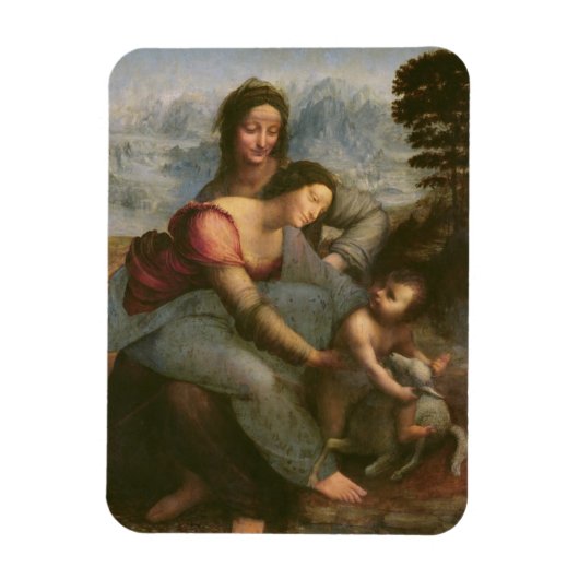 Virgin und Child with St. Anne, c.1510 Magnet (Vertikal)