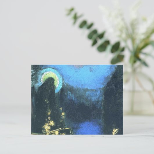 Virgin With Corona By Odilon Redon 1898 Postkarte (Stehend Vorderseite)