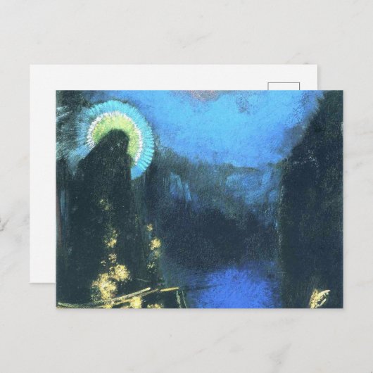 Virgin With Corona By Odilon Redon 1898 Postkarte (Vorne/Hinten)