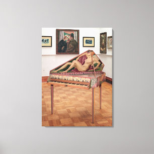 Virginals, gemalt durch Roger-Fischrogen Leinwanddruck