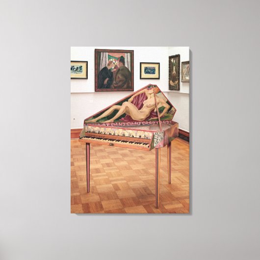 Virginals, von Roger Fry gemalt Leinwanddruck (Vorderseite)