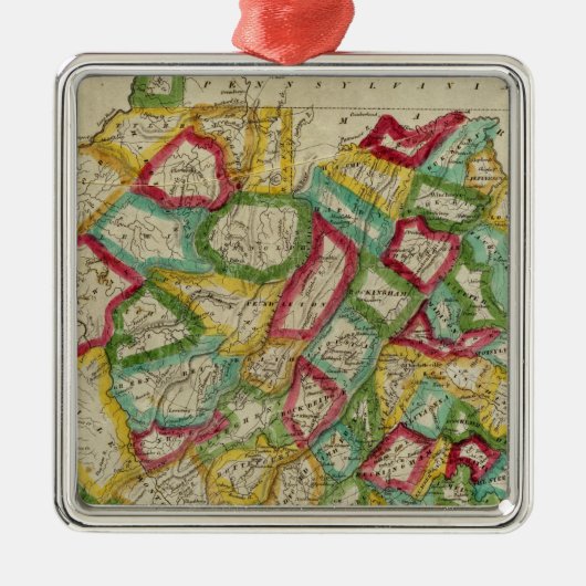 Virginia 3 ornament aus metall (Vorne)