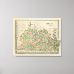 Virginia 7 leinwanddruck