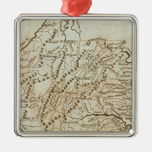 Virginia 9 silbernes ornament (Vorne)