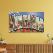 Virginia (Äpfel/Blüten) - Große Buchstabenszenen Leinwanddruck (Insitu (Wohnzimmer))