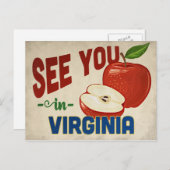 Virginia Apple - Vintage Travel Postkarte (Vorne/Hinten)