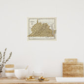 Virginia Atlas Karte Poster (Küche)