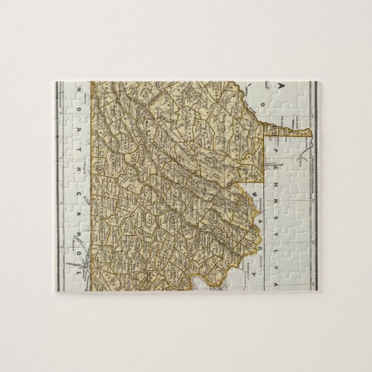 Virginia Atlas Karte Puzzle (Horizontal)