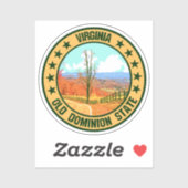 Virginia Aufkleber (Blatt)