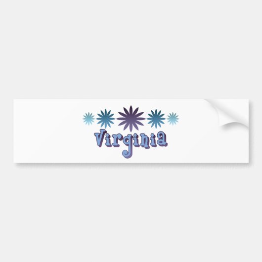 Virginia Autoaufkleber (Vorne)