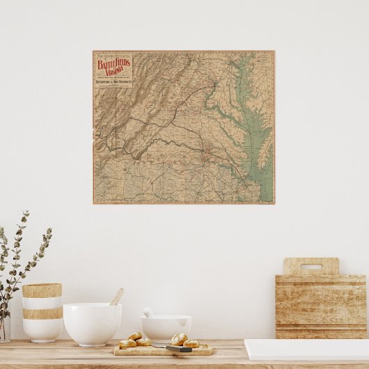Virginia Battlefields Poster (Küche)