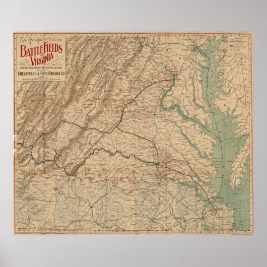 Virginia Battlefields Poster (Vorne)