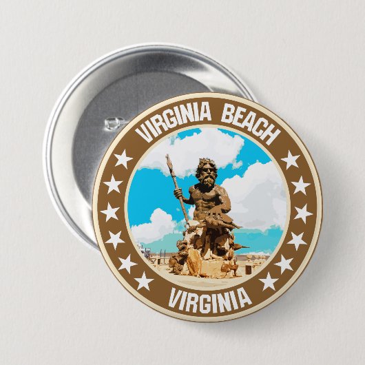 Virginia Beach Button (Vorne & Hinten)
