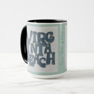Virginia Beach Coastal Denim Tasse