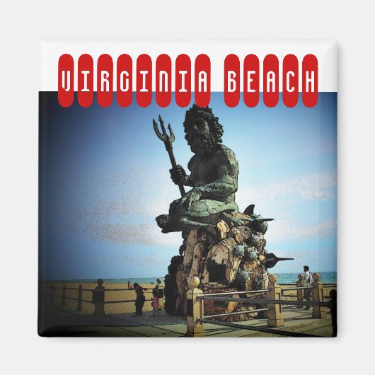 Virginia Beach Custom Magnet (Vorne)