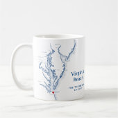 Virginia Beach Geschenk Kaffeetasse (Links)