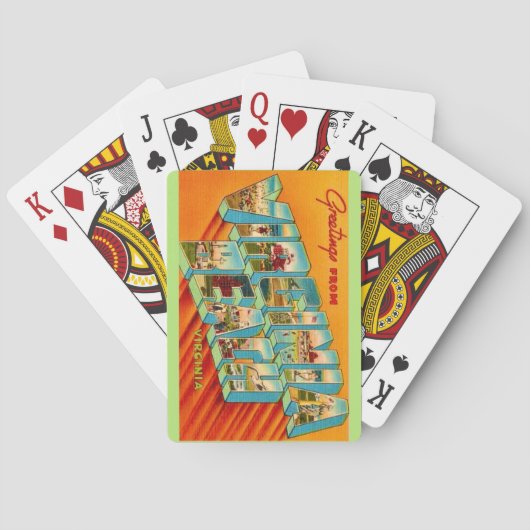 Virginia Beach Grußkarten Spielkarten (Rückseite)