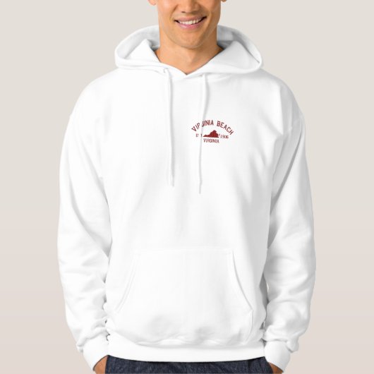 Virginia Beach. Hoodie (Vorderseite)