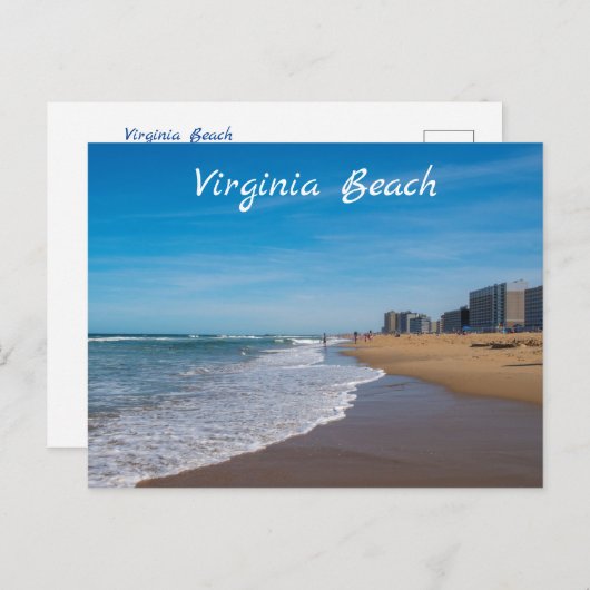 Virginia Beach in Virginia Postkarte (Vorne/Hinten)
