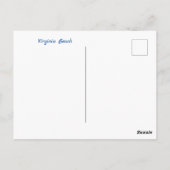 Virginia Beach in Virginia Postkarte (Rückseite)