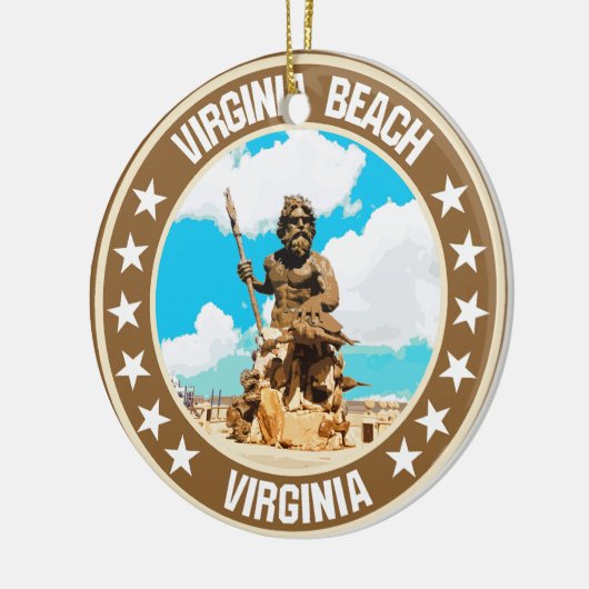 Virginia Beach Keramik Ornament (Links)