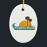Virginia Beach. Keramik Ornament<br><div class="desc">Virginia Beach Virginia.</div>