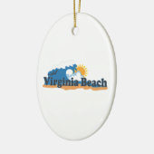 Virginia Beach. Keramik Ornament (Links)