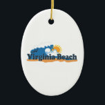 Virginia Beach. Keramik Ornament<br><div class="desc">Virginia Beach Virginia.</div>