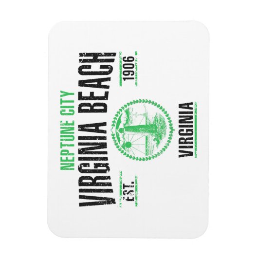 Virginia Beach Magnet (Vertikal)
