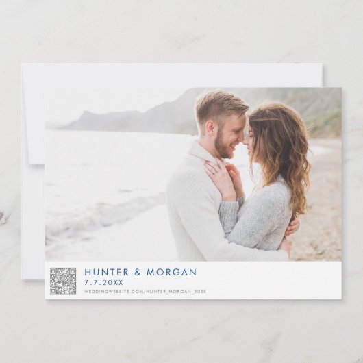 Virginia Beach Map Moderne Hochzeit Save The Date (Rückseite)