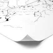 Virginia Beach Modern Minimal Abstrakt einfache Ka Poster (Ecke)