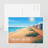 Virginia Beach Postkarte (Vorne/Hinten)
