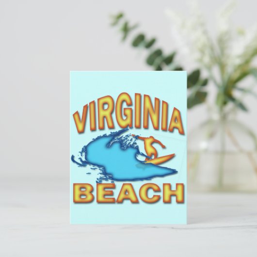 VIRGINIA BEACH POSTKARTE (Stehend Vorderseite)