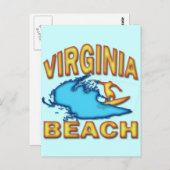 VIRGINIA BEACH POSTKARTE (Vorne/Hinten)