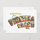 Virginia Beach Postkarte (Vorne/Hinten)