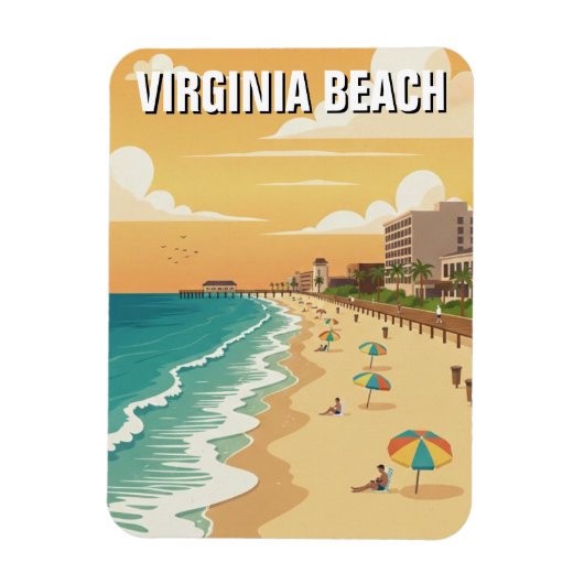 Virginia Beach Reise Magnet (Vertikal)