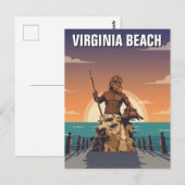 Virginia Beach Reise Postkarte (Vorne/Hinten)