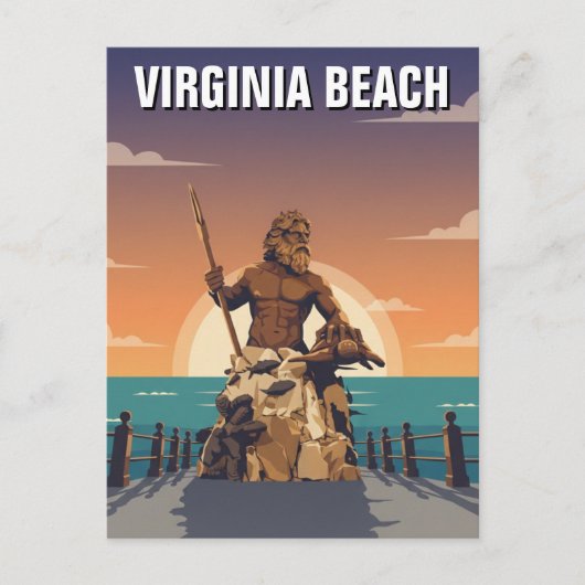 Virginia Beach Reise Postkarte (Vorderseite)