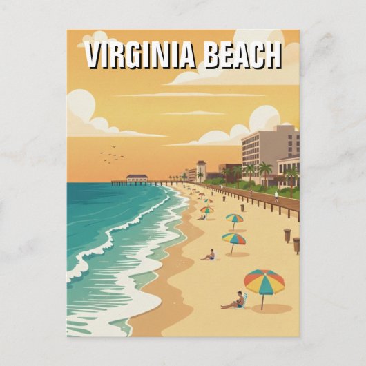 Virginia Beach Reise Postkarte (Vorderseite)