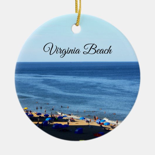 Virginia Beach Round Ornament (Vorne)