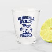 Virginia Beach Schnapsglas (Vorderseite)
