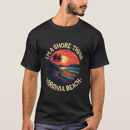 Virginia Beach Strand Sprüche T-Shirt (Vorderseite)