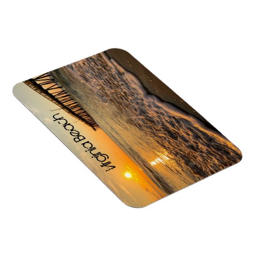 Virginia Beach Sunrise am Angelplatz Magnet (Rechte Seite)