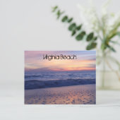 Virginia Beach Sunrise Postkarte (Stehend Vorderseite)