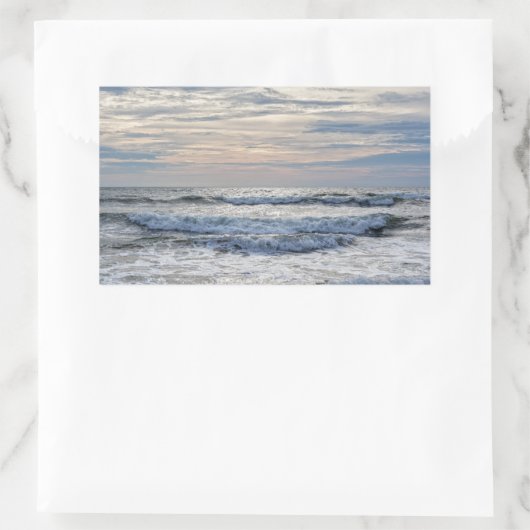 Virginia Beach Sunrise Rechteckiger Aufkleber (Tasche)