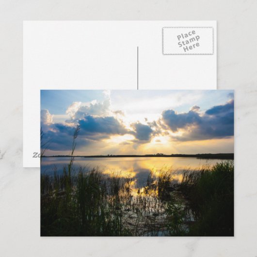 Virginia Beach Sunset Postkarte (Vorne/Hinten)