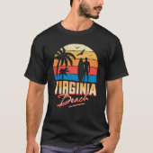 Virginia Beach Surfing Surf Sommerurlaub T-Shirt (Vorderseite)